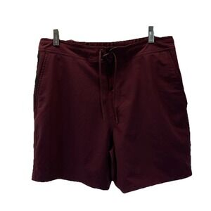 Ten Thousand Foundation Shorts Mens Large‎ Maroon 9 Inch Lined Performance Gym